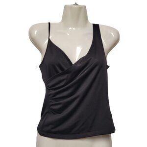 Spaghetti Strap Black Blouse Top Size M/L